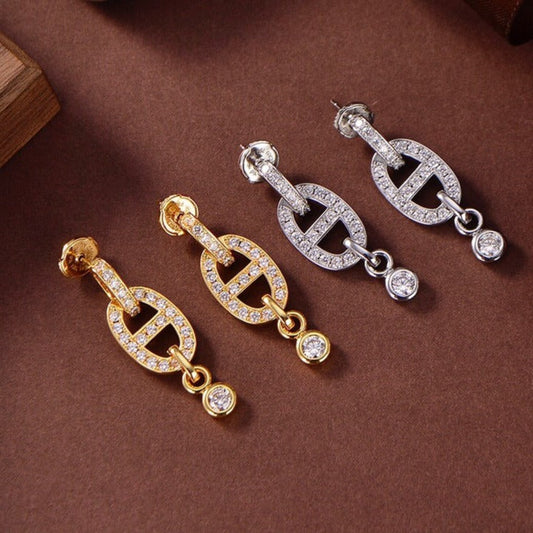 [Lumina]HM CHAINE DIAMOND EARRINGS