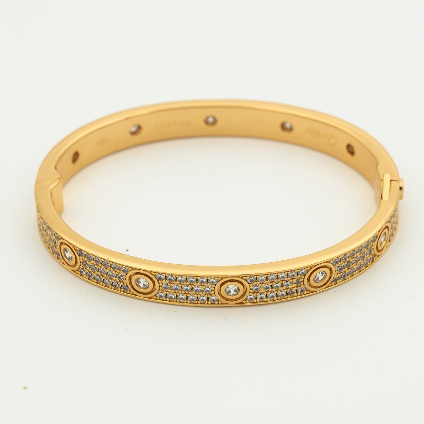 [Lumina]LOVE BRACELET 6.1MM DIAMOND-PAVED 10 BIG DIAMONDS