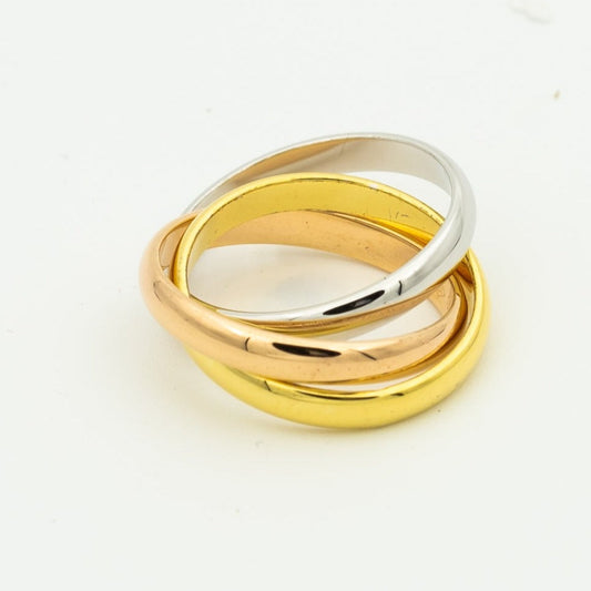[Lumina Jewelry]TRINITY RING GOLD PINK GOLD SILVER