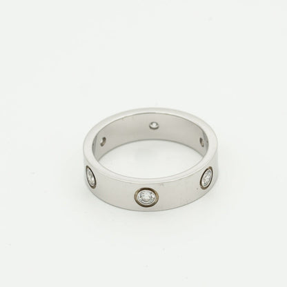 [Lumina]LOVE RING 5.5MM 6 DIAMONDS SILVER