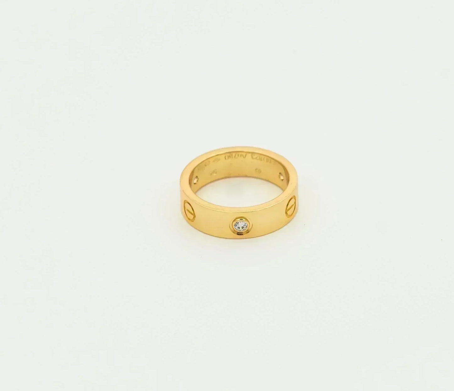 [Lumina]LOVE RING 5.5MM 3 DIAMONDS GOLD