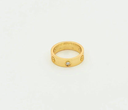 [Lumina]LOVE RING 5.5MM 3 DIAMONDS GOLD