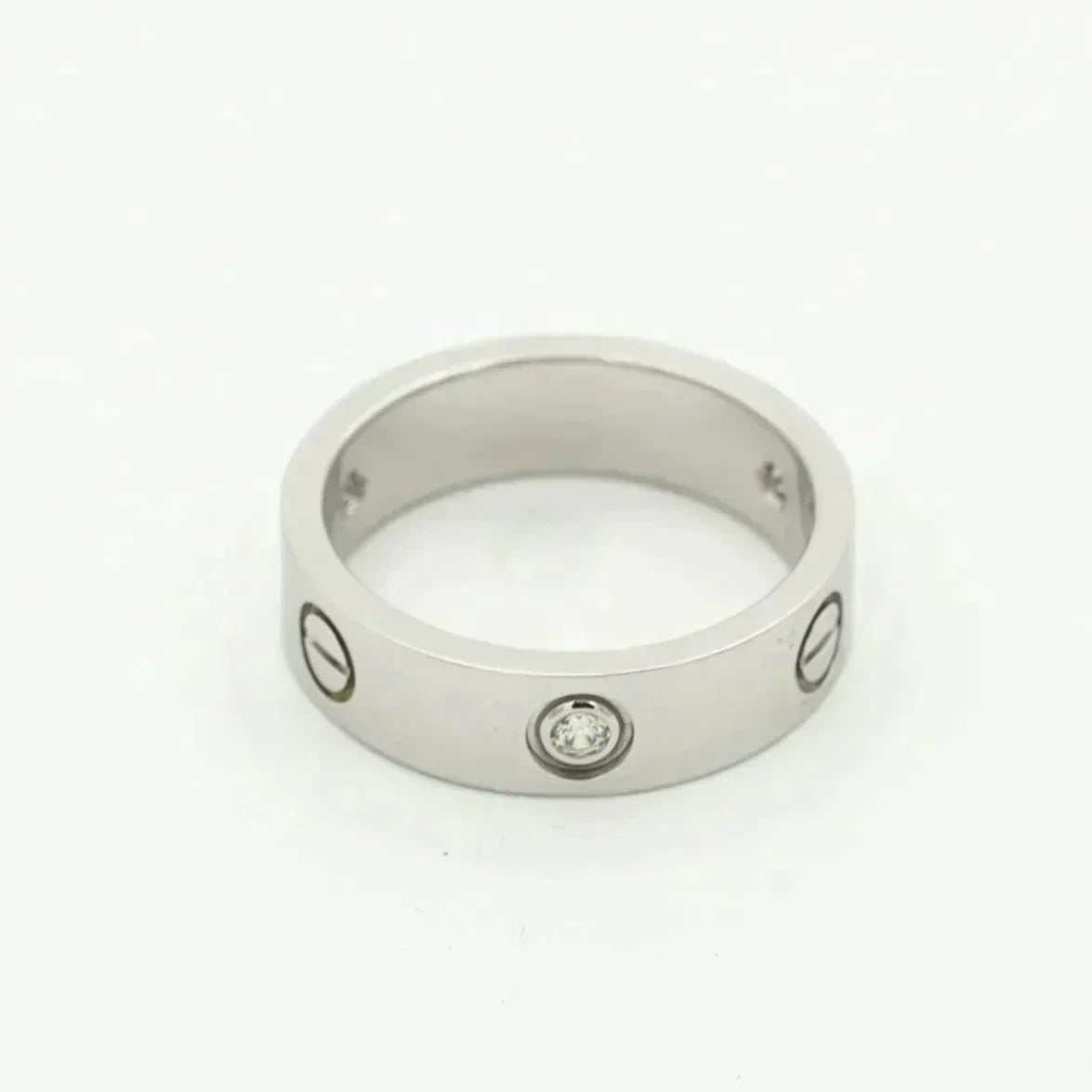 [Lumina]LOVE RING 5.5MM 3 DIAMONDS SILVER