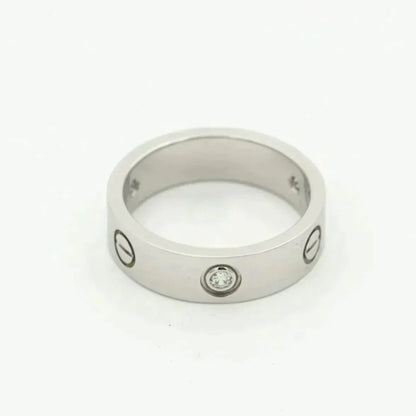 [Lumina]LOVE RING 5.5MM 3 DIAMONDS SILVER
