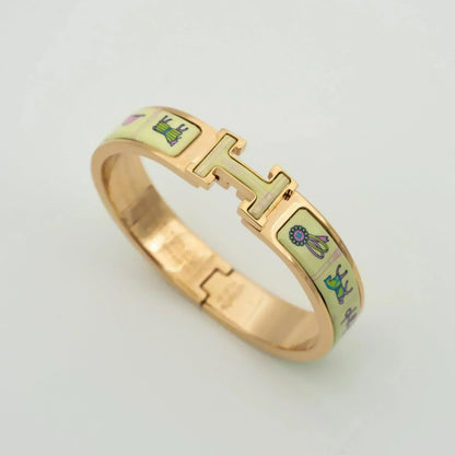 [Lumina]H PINK GOLD BRACELET CREAM CERAMIC