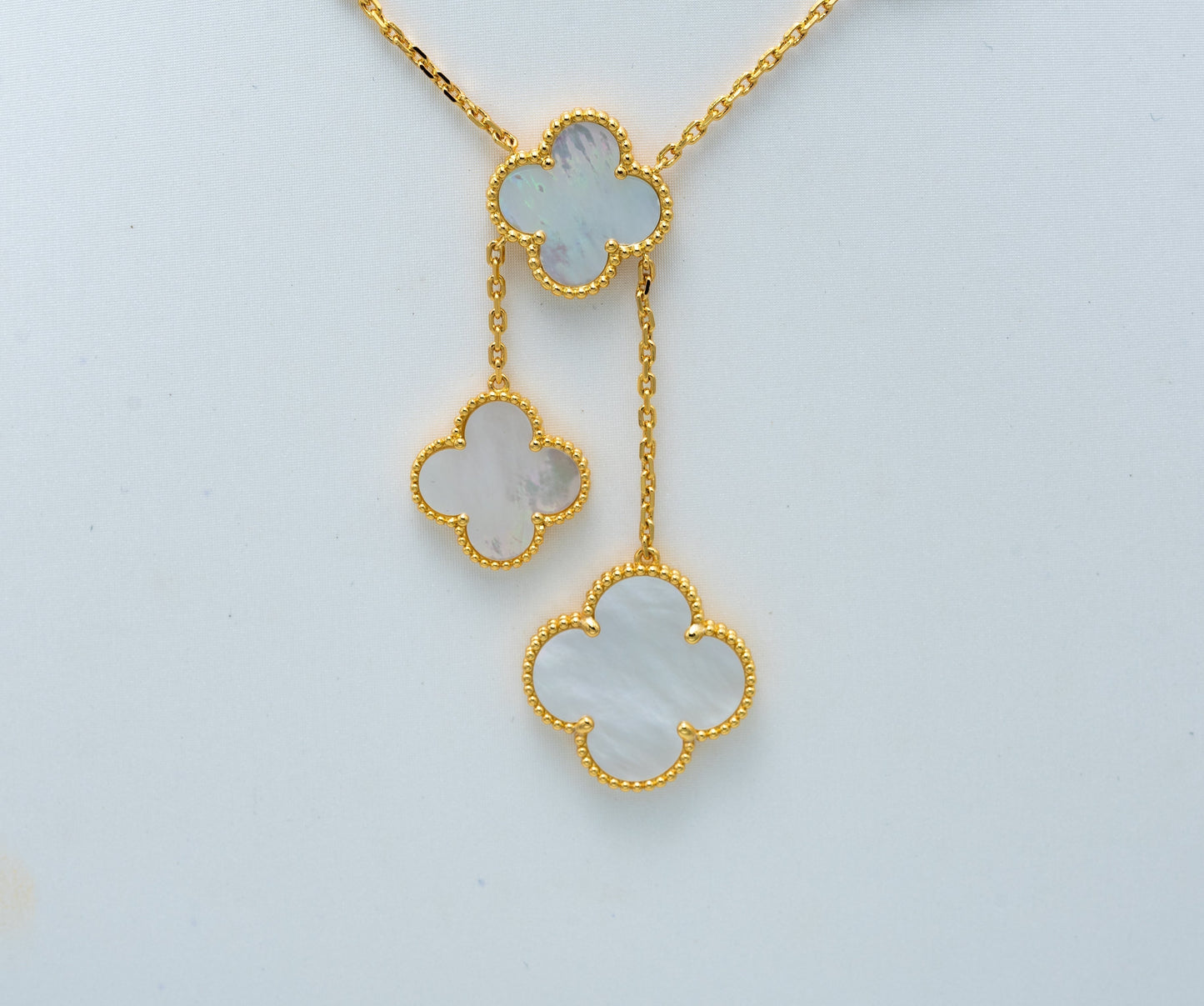 [Lumina]CLOVER MOTHER OF PEARL NECKLACE 6 MOTIF