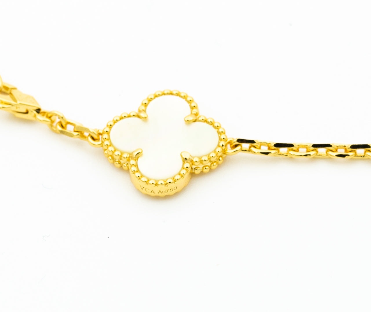 [Lumina]CLOVER BRACELET 5 MOTIFS ONYX MOP
