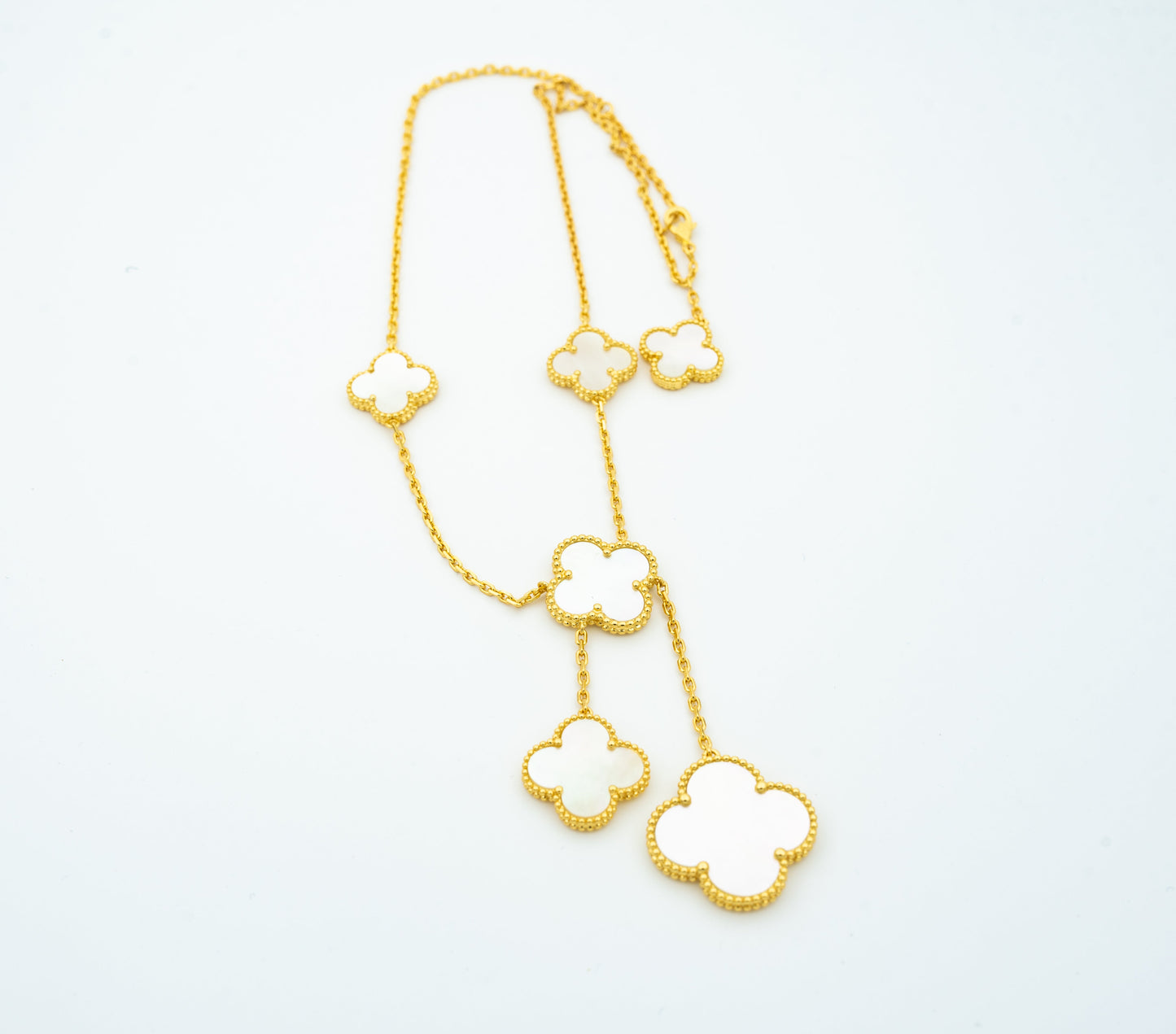 [Lumina]CLOVER MOTHER OF PEARL NECKLACE 6 MOTIF
