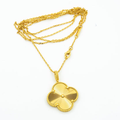 [Lumina]CLOVER 25MM PEDANT NECKLACE GOLD