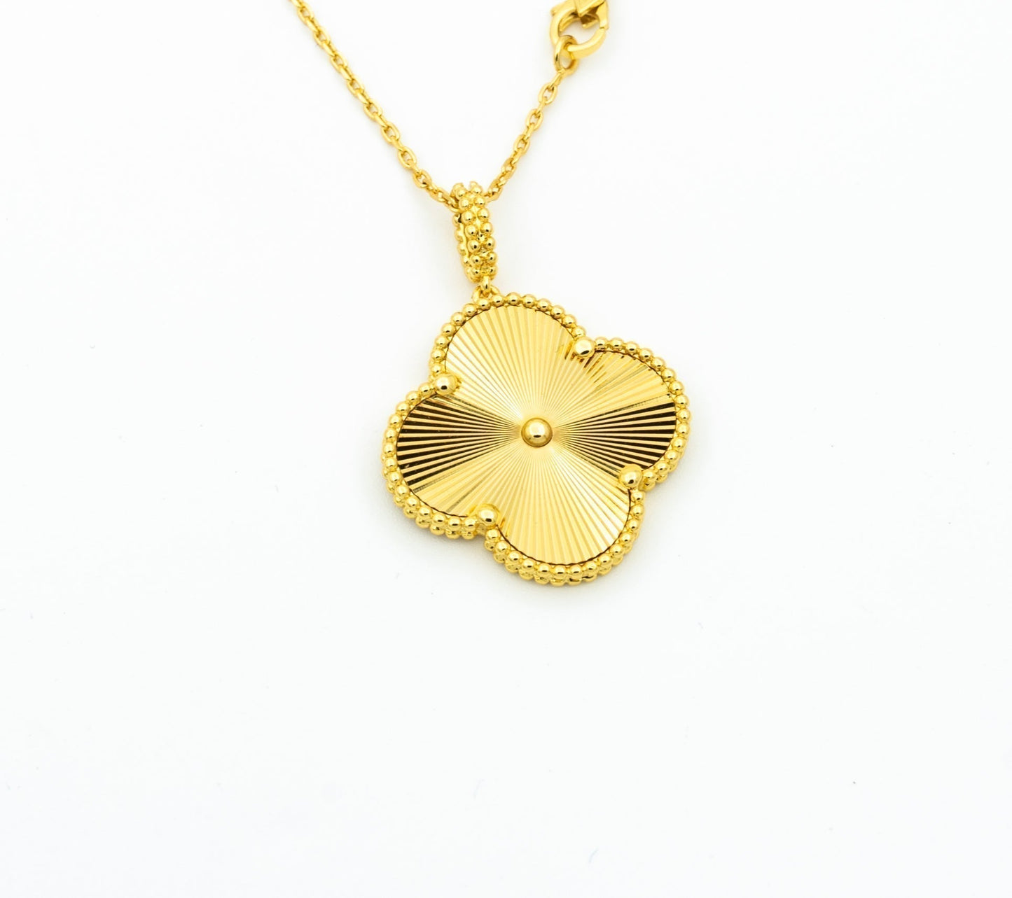 [Lumina]CLOVER 25MM PEDANT NECKLACE GOLD
