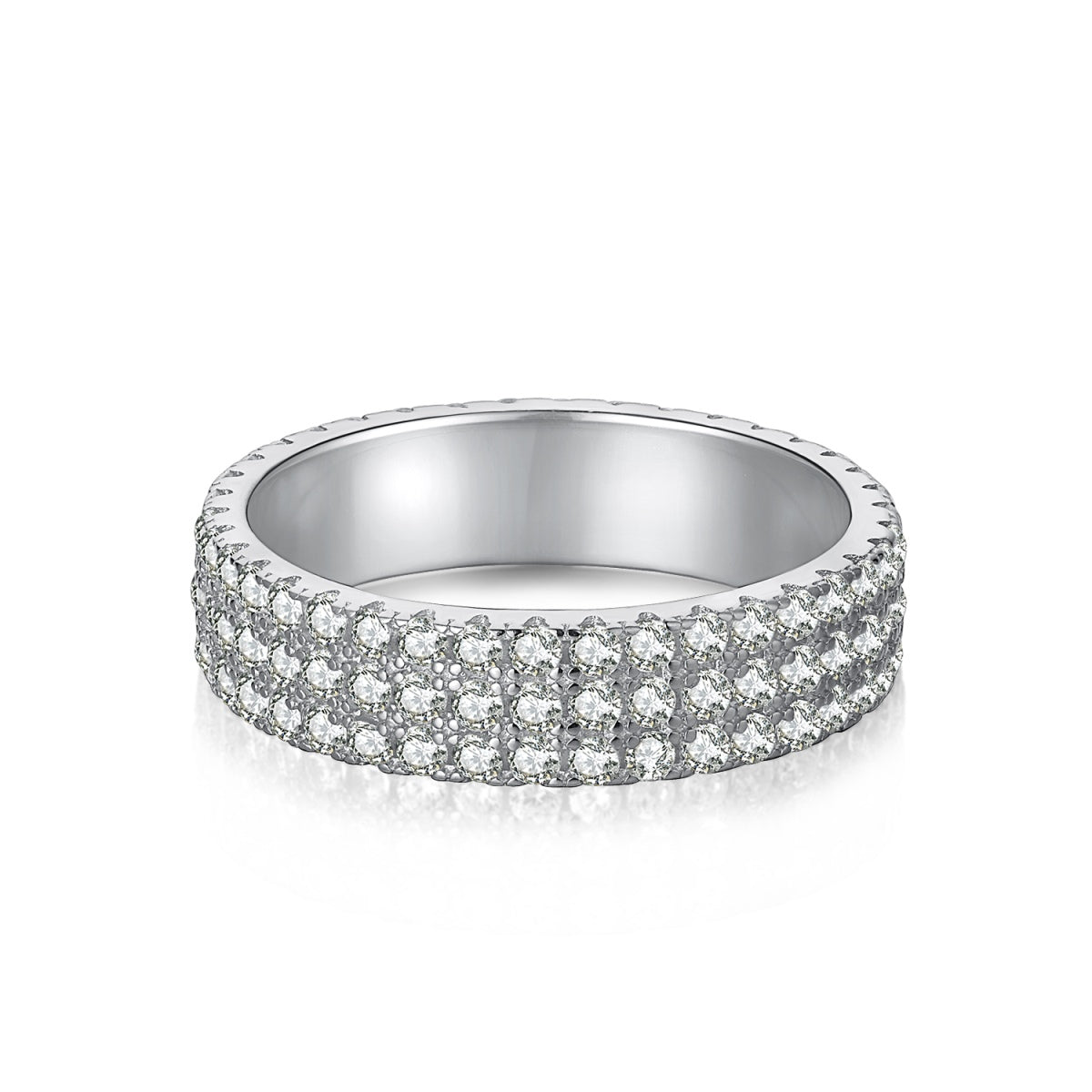 [Lumina Jewelry]Dainty Round Cut Tennis Ring