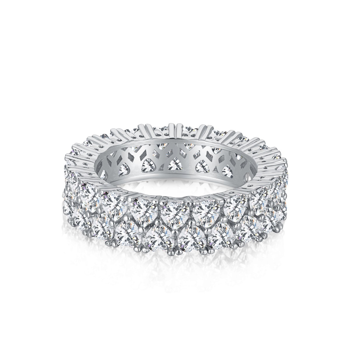 [Lumina Jewelry]Sparkling Full Heart Ring