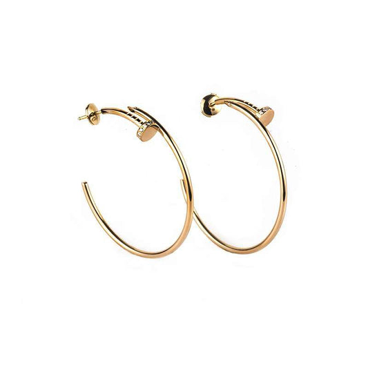 [Lumina]JUSTE EARRINGS GOLD DIAMONDS 1.8MM