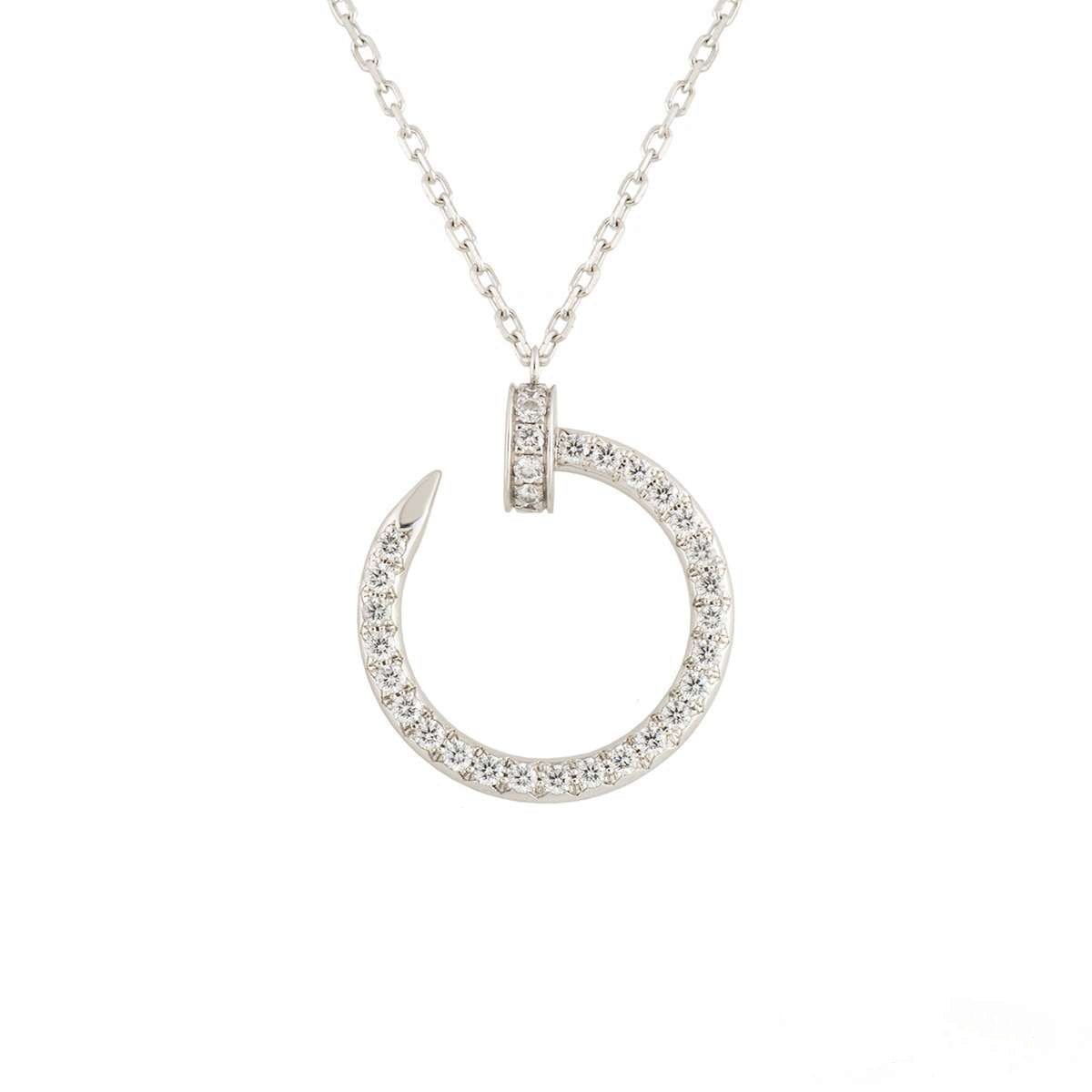 [Lumina]JUSTE NECKLACE SILVER DIAMONDS