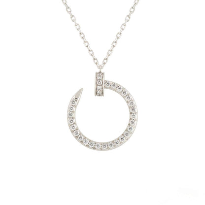 [Lumina]JUSTE NECKLACE SILVER DIAMONDS