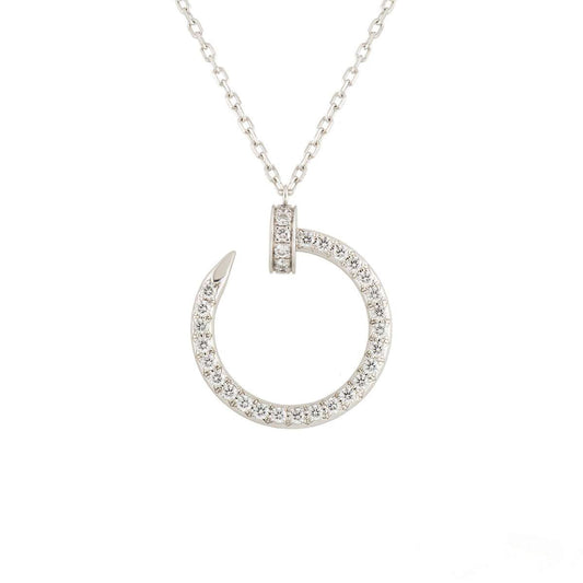 [Lumina]JUSTE NECKLACE SILVER DIAMONDS