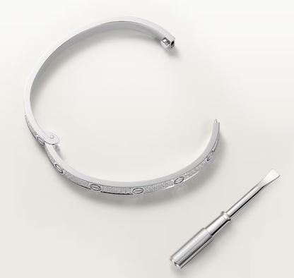 [Lumina]NEW-LOVE-4.8MM-Width Diamond-Studded Bracelet