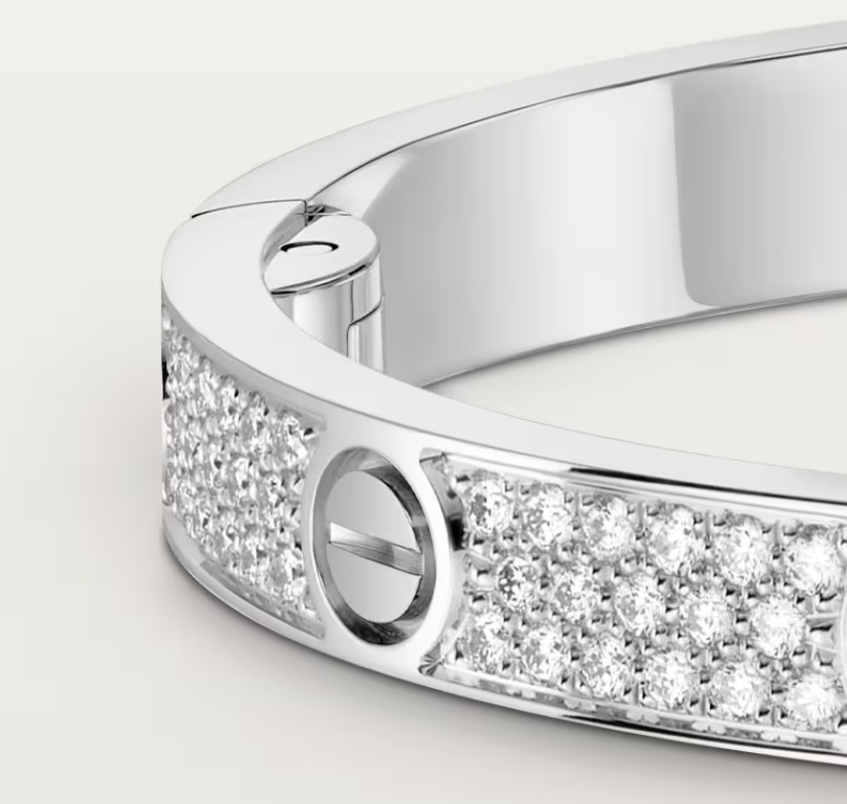 [Lumina]NEW-LOVE-4.8MM-Width Diamond-Studded Bracelet