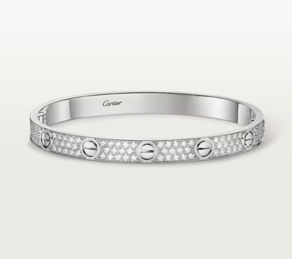 [Lumina]NEW-LOVE-6.1MM-Width Diamond-Studded Bracelet