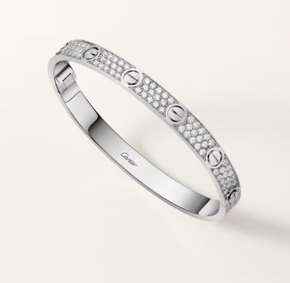 [Lumina]NEW-LOVE-6.1MM-Width Diamond-Studded Bracelet