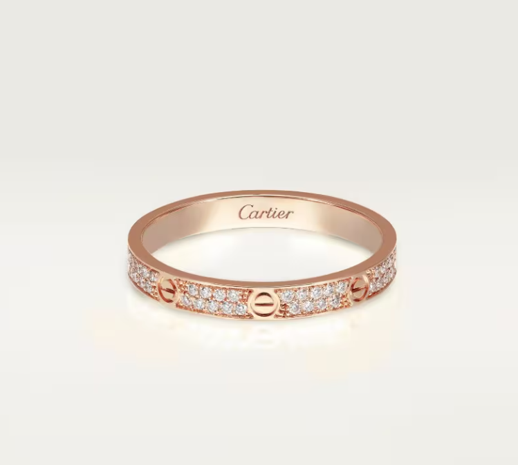 [Lumina]LOVE RING 2.6mm-wide full-diamond ring Lumina Gold