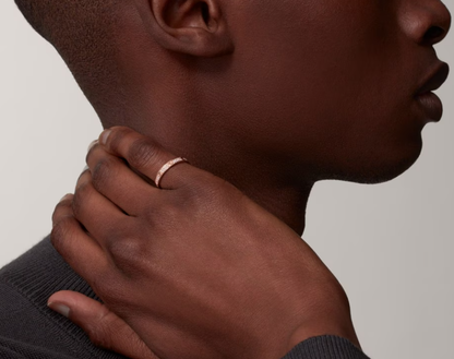 [Lumina]LOVE RING 2.6mm-wide full-diamond ring Lumina Gold