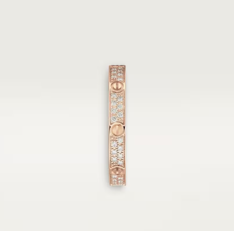 [Lumina]LOVE RING 2.6mm-wide full-diamond ring Lumina Gold