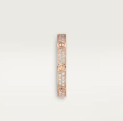 [Lumina]LOVE RING 2.6mm-wide full-diamond ring Lumina Gold
