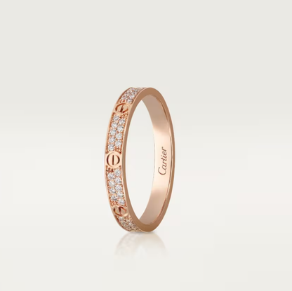[Lumina]LOVE RING 2.6mm-wide full-diamond ring Lumina Gold