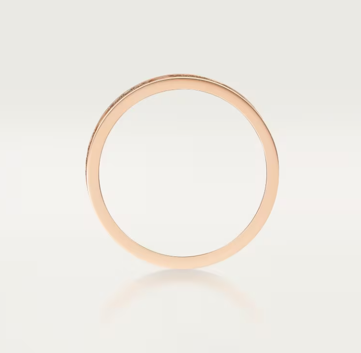 [Lumina]LOVE RING 4mm-wide full-diamond ring Lumina Gold