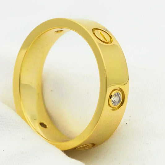 [Lumina]LOVE RING 5.5MM 3 DIAMONDS GOLD
