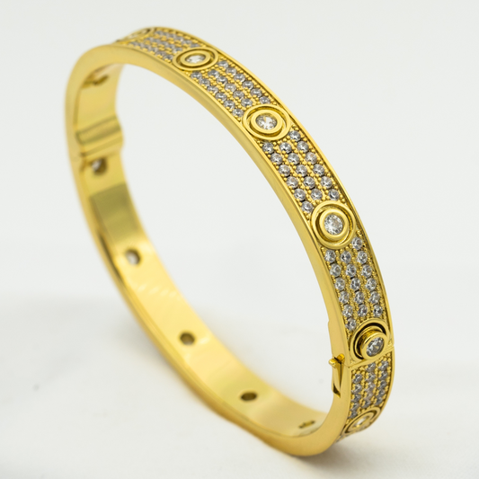 [Lumina]LOVE BRACELET 6.1MM DIAMOND-PAVED 10 BIG DIAMONDS