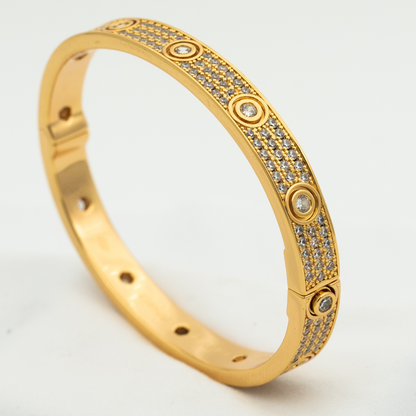 [Lumina]LOVE BRACELET 6.1MM DIAMOND-PAVED 10 BIG DIAMONDS