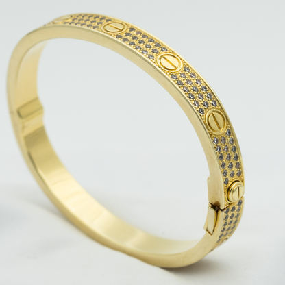 [Lumina]LOVE BRACELET 6.1MM DIAMOND-PAVED