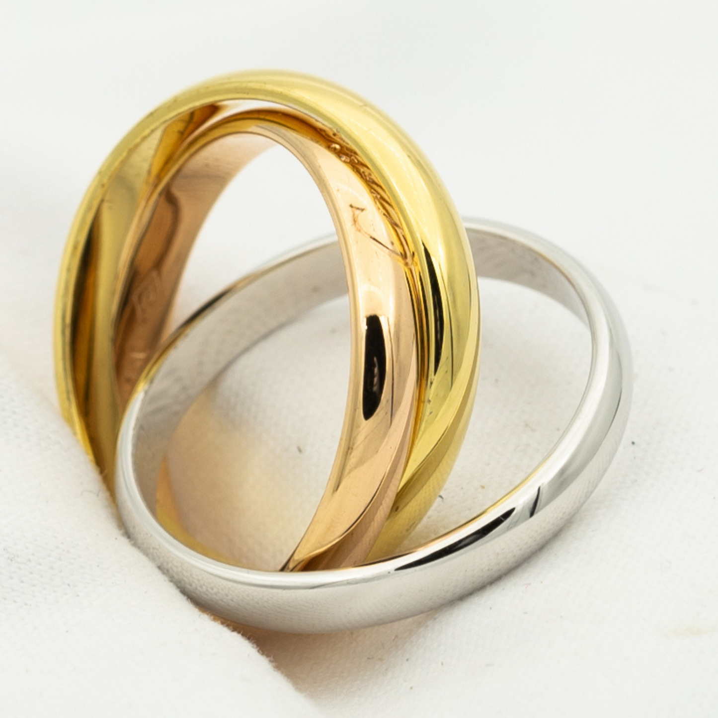[Lumina Jewelry]TRINITY RING GOLD PINK GOLD SILVER