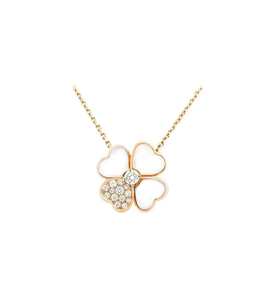 [Lumina]CLOVER MOP DIAMOND Lumina GOLD NECKLACE
