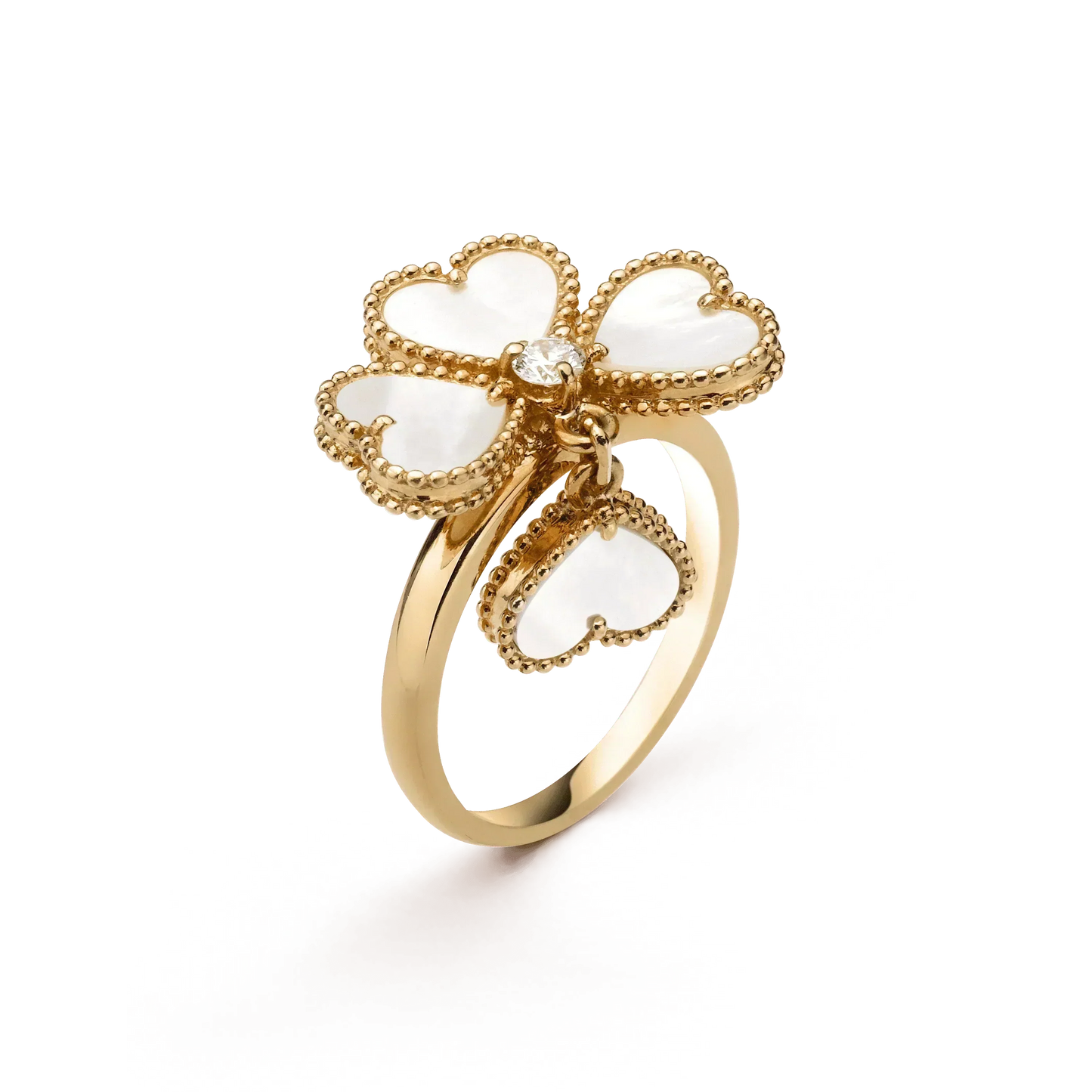 [Lumina]SWEET CLOVER WHITE MOP RING