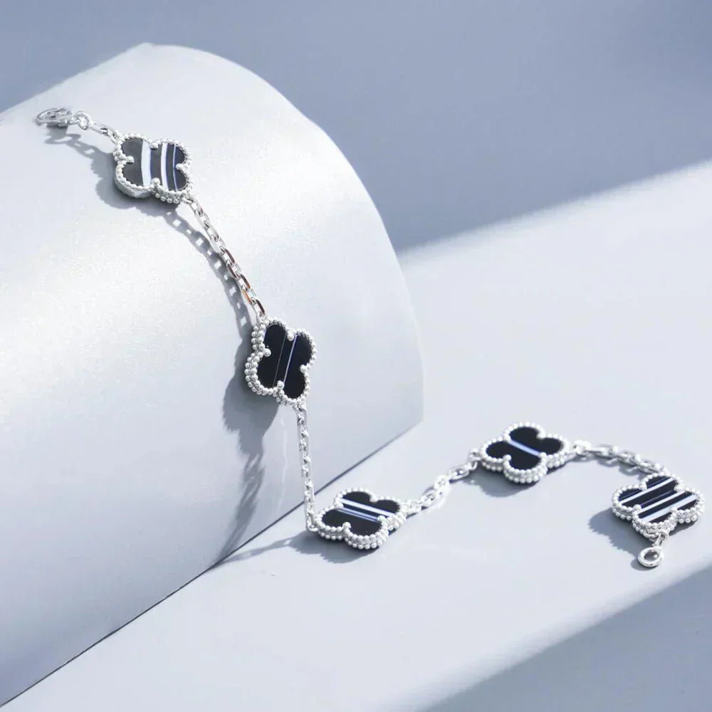 [Lumina] CLOVER 5 MOTIF PULSAR STONE BRACELET COLLECTION