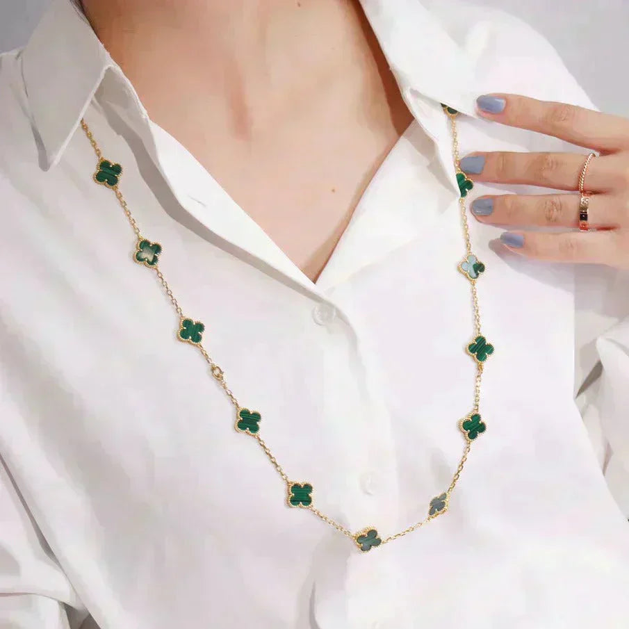 [Lumina]CLOVER 20 MOTIFS MALACHITE GOLD