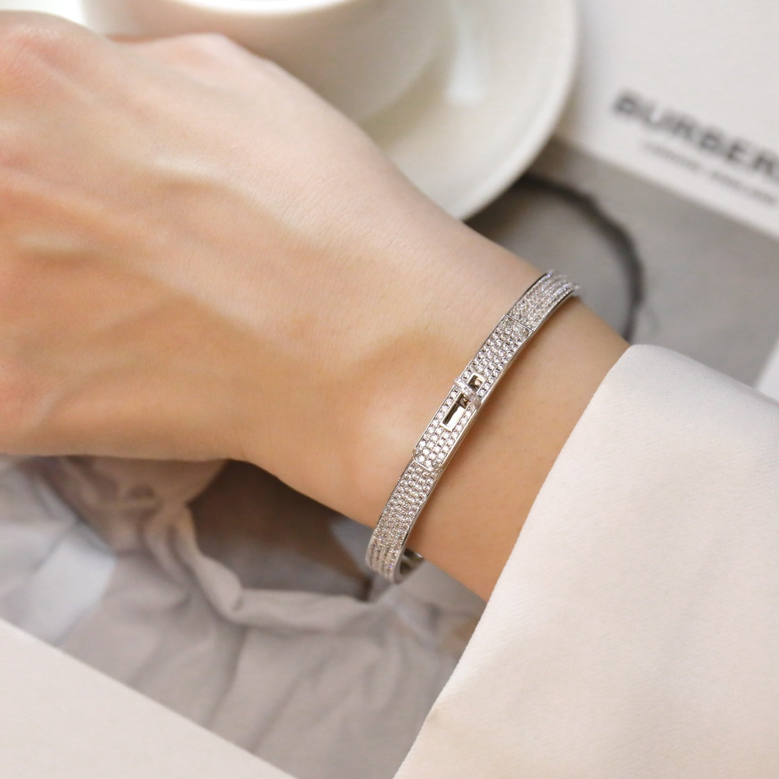 [Lumina]KELLY BRACELET DIAMOND PAVED