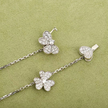 [Lumina]FRIVOLE SILVER 9 FLOWERS NECKLACE