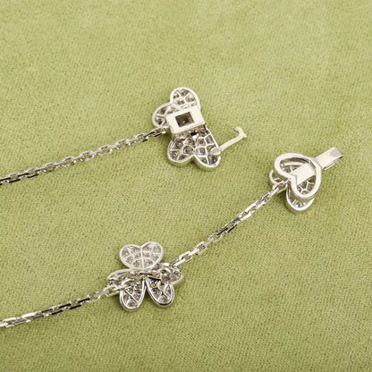 [Lumina]FRIVOLE SILVER 9 FLOWERS NECKLACE