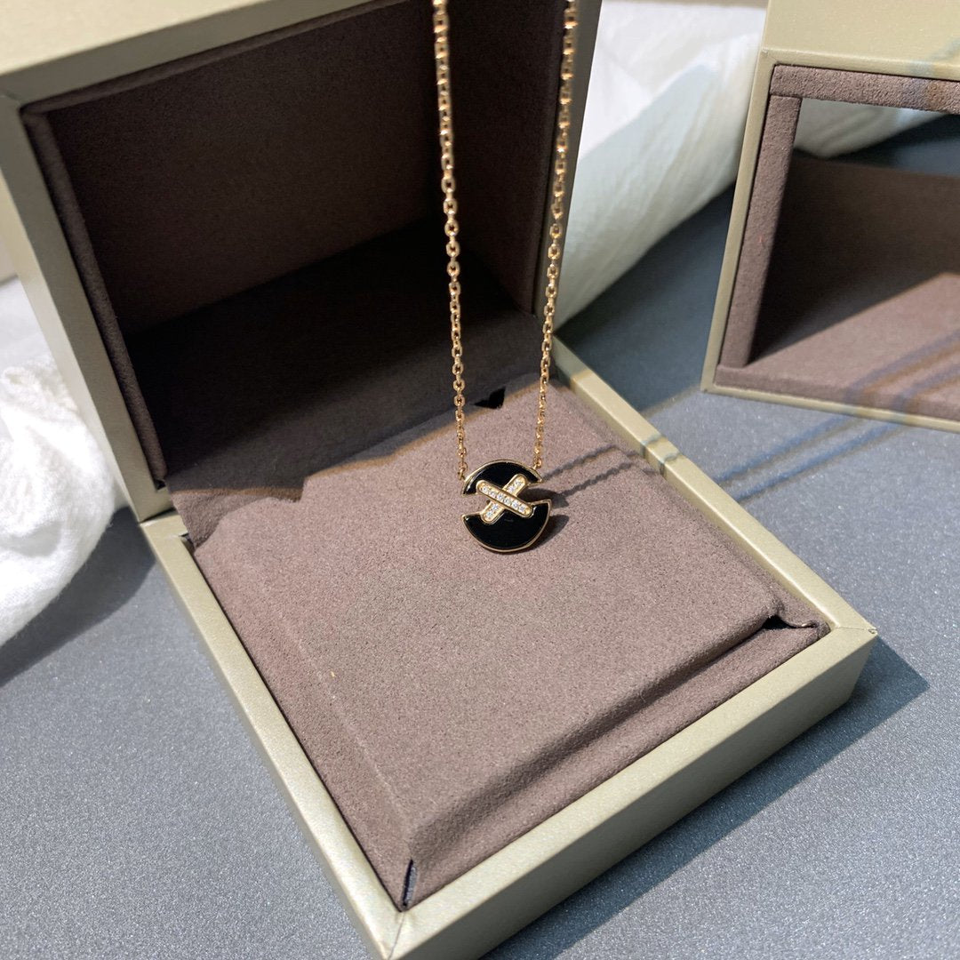 [Lumina]JEUX DE PINK GOLD DIAMOND NECKLACE