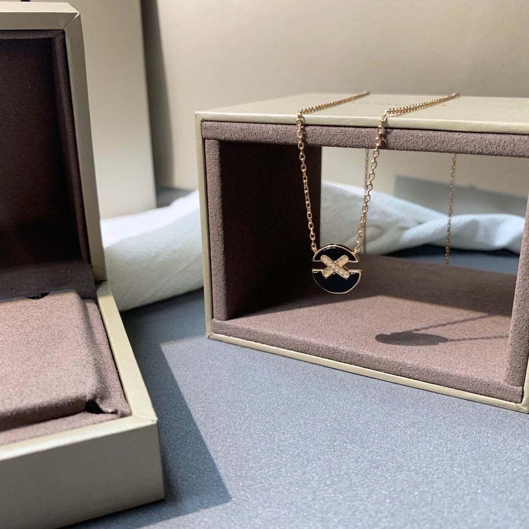 [Lumina]JEUX DE PINK GOLD DIAMOND NECKLACE