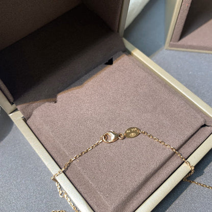 [Lumina]JEUX DE PINK GOLD DIAMOND NECKLACE