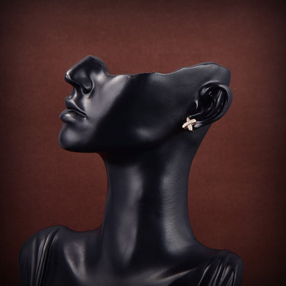 [Lumina]JEUX DE GOLD DIAMOND EARRINGS