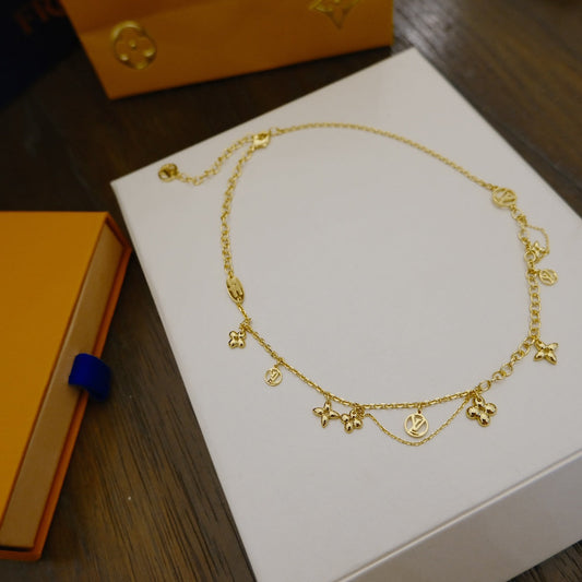 [Lumina]BLOOMING SUPPLE NECKLACE BRASS