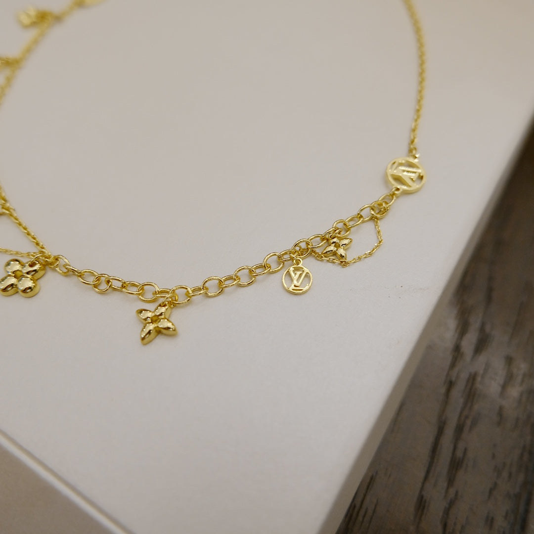 [Lumina]BLOOMING SUPPLE NECKLACE BRASS