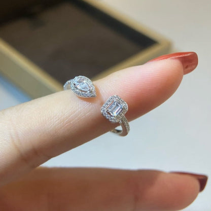 [Lumina]MY TWIN TOI & MOI SILVER DIAMOND RING