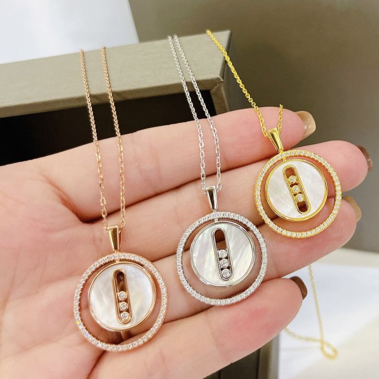 [Lumina]Demo MOVE MM NACRE BLANCHE DIAMOND NECKLACE